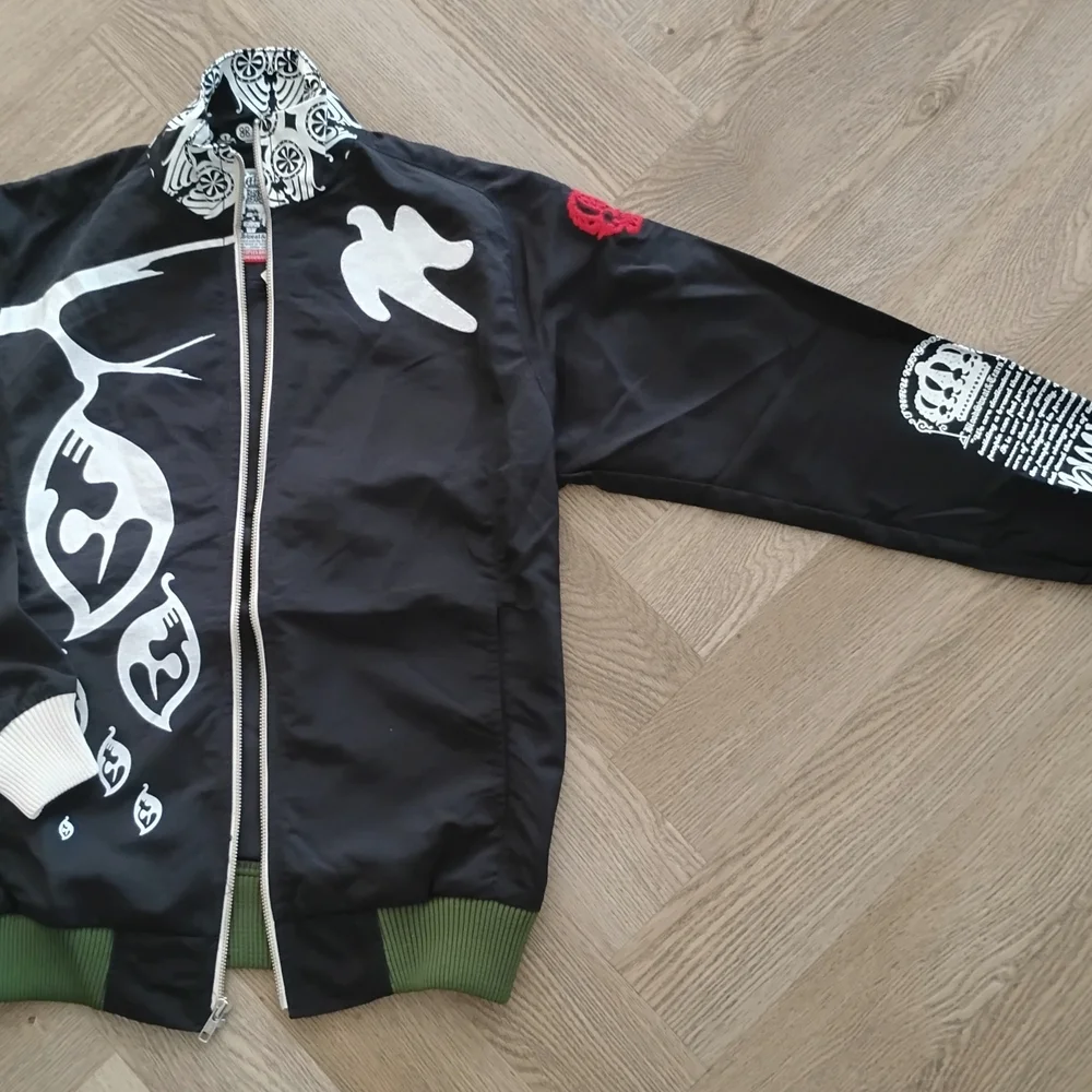 BLOOD SWEAT & TEARS Mens Nylon Cut & Sew Jacket With Embroidery NWT